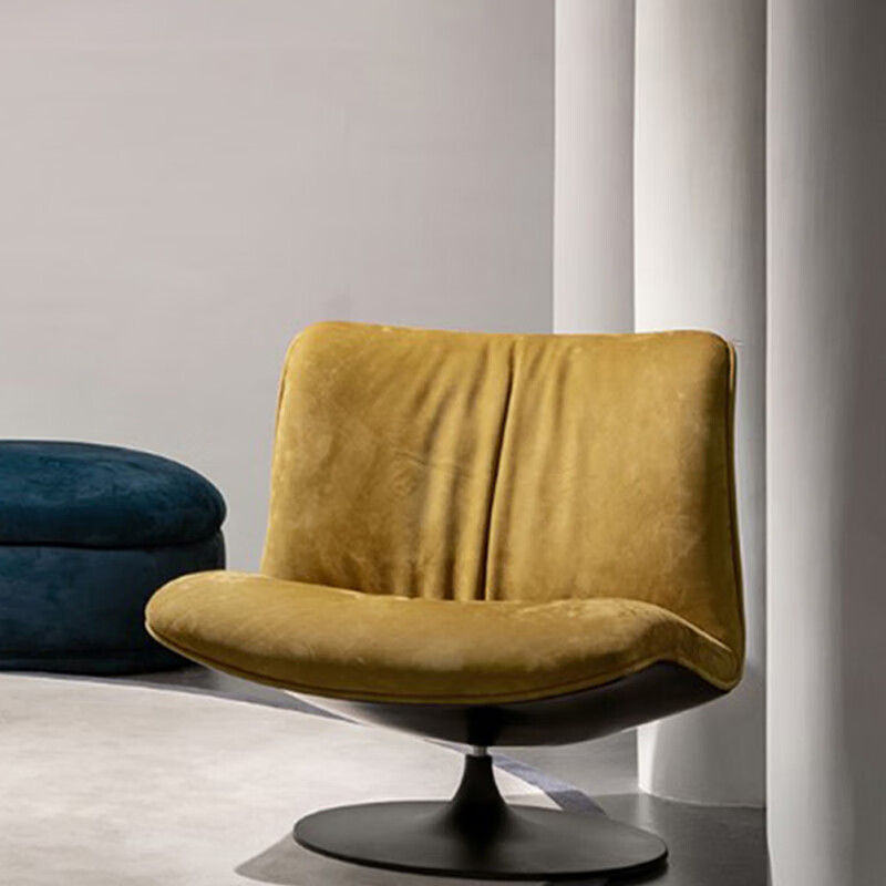 baxter 玛丽莲单人沙发椅 意式极简设计师北欧客厅旋转鸭嘴休闲椅