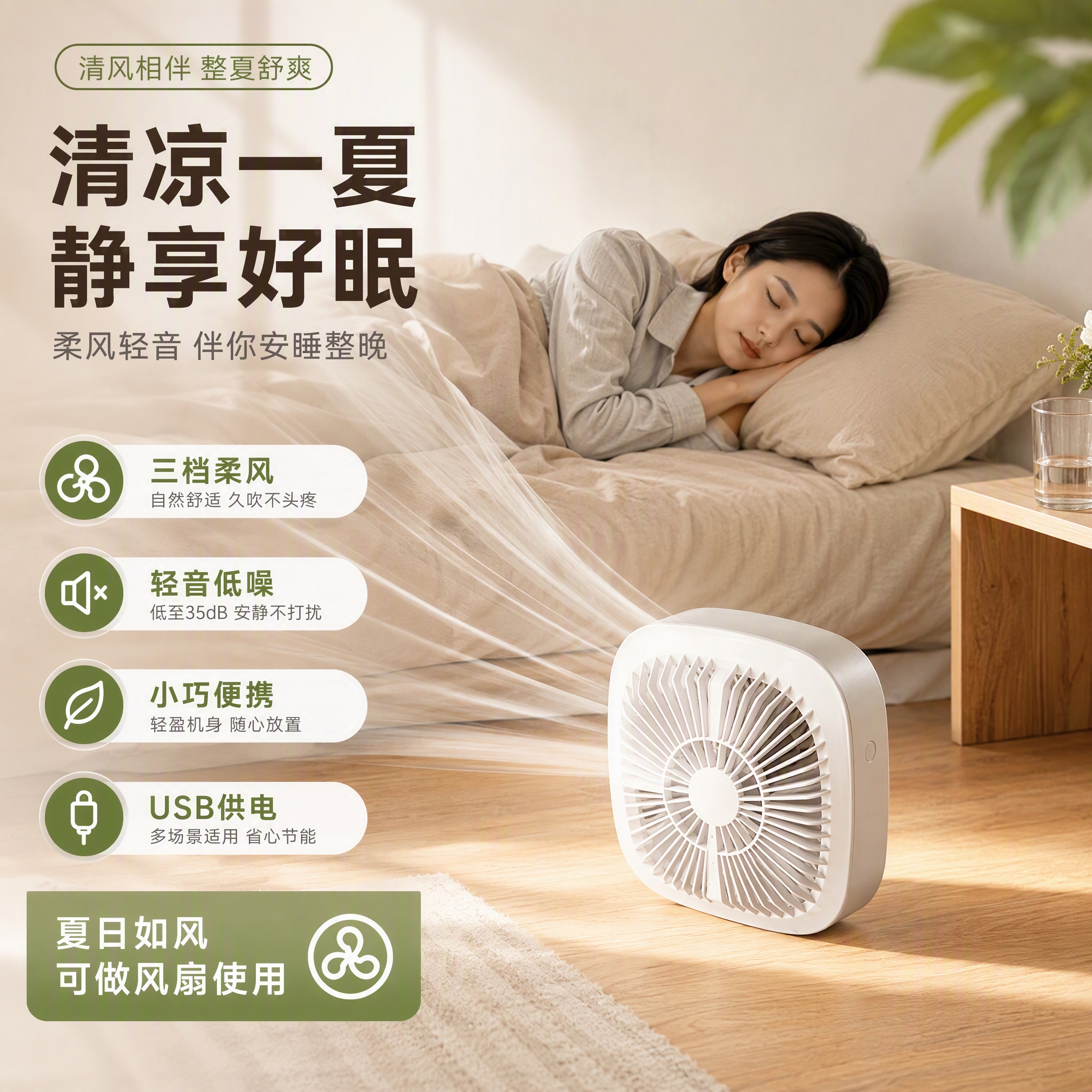 雨过无雾加湿器TR54家用卧室大容量无雾冷蒸发空气清洗机恒湿静音 加湿器香薰机风扇3合1 350mL/h 滤芯可水洗