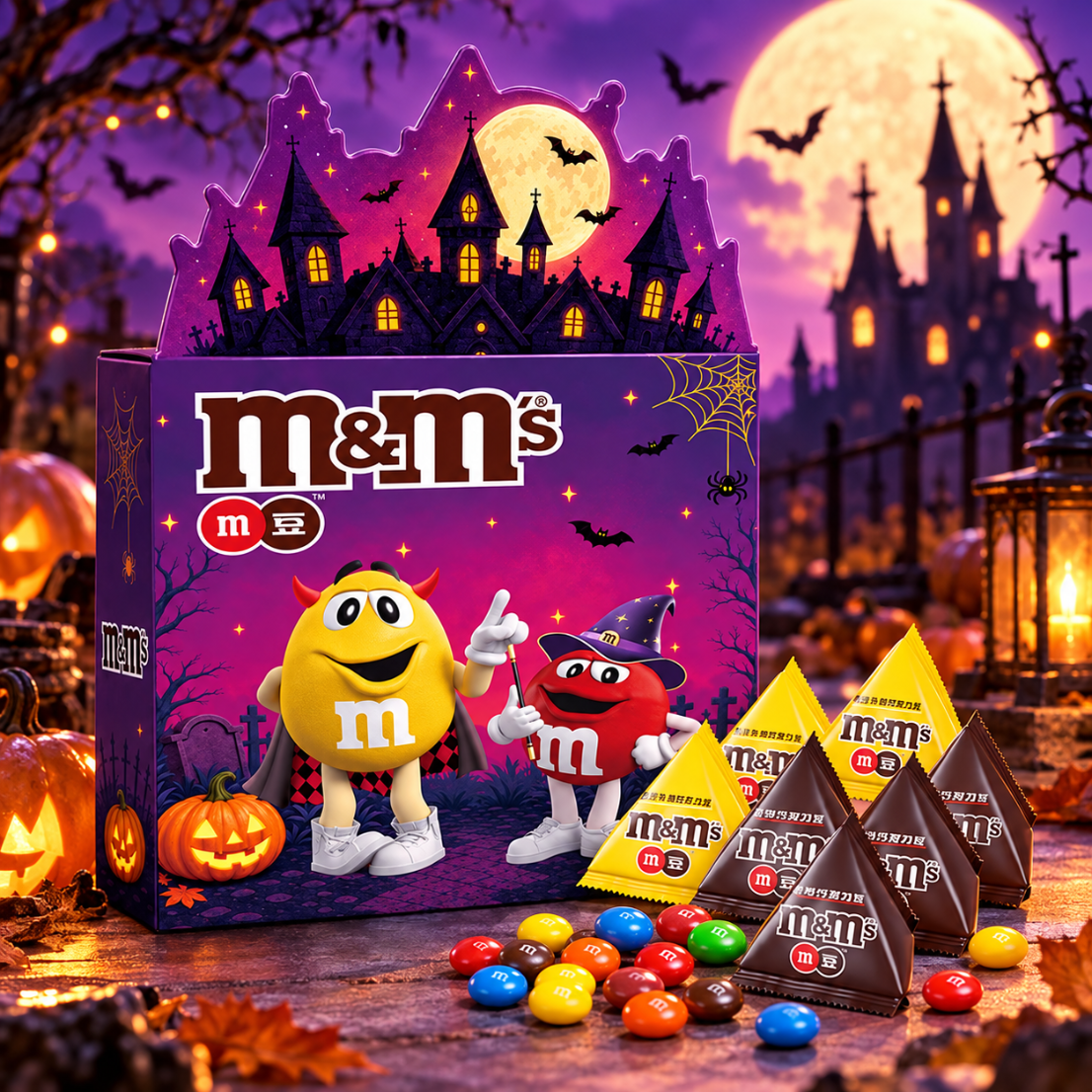 M&M's万圣节M豆*3盒 共40.5g 18.9元 - 86线报
