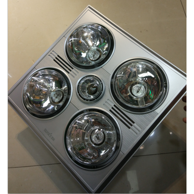 弗森崇朝多功能浴霸三合一薄卫生间四灯暖浴霸嵌入式吊顶300x300换气