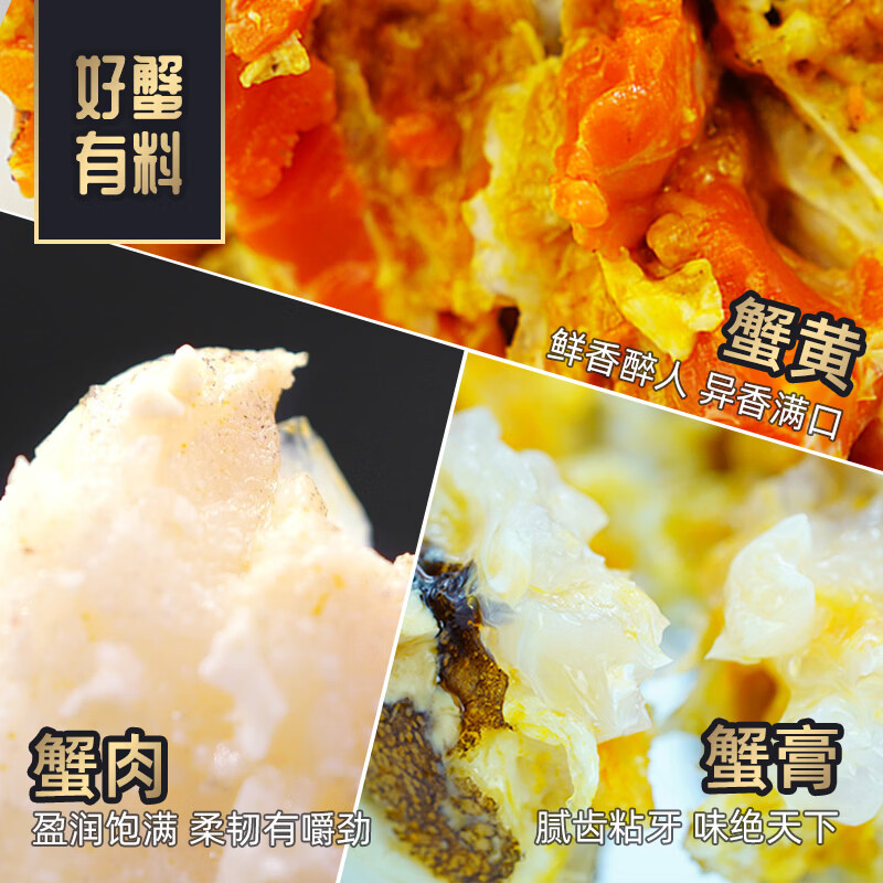 【活蟹】蟹如愿大闸蟹鲜活螃蟹大闸蟹中秋节送礼海鲜礼盒 3.5两公蟹2.5两母蟹-4对8只