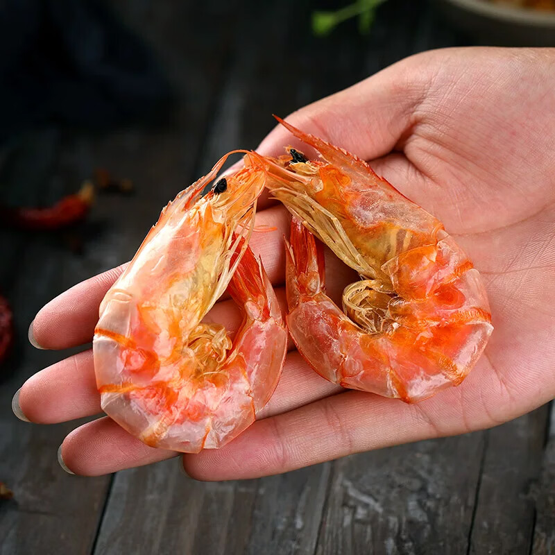 一虾一世界即食烤虾干 活虾现烤海虾 孕妇儿童海产小吃宝宝零食 健康轻食 烤虾干250g【45-55只】