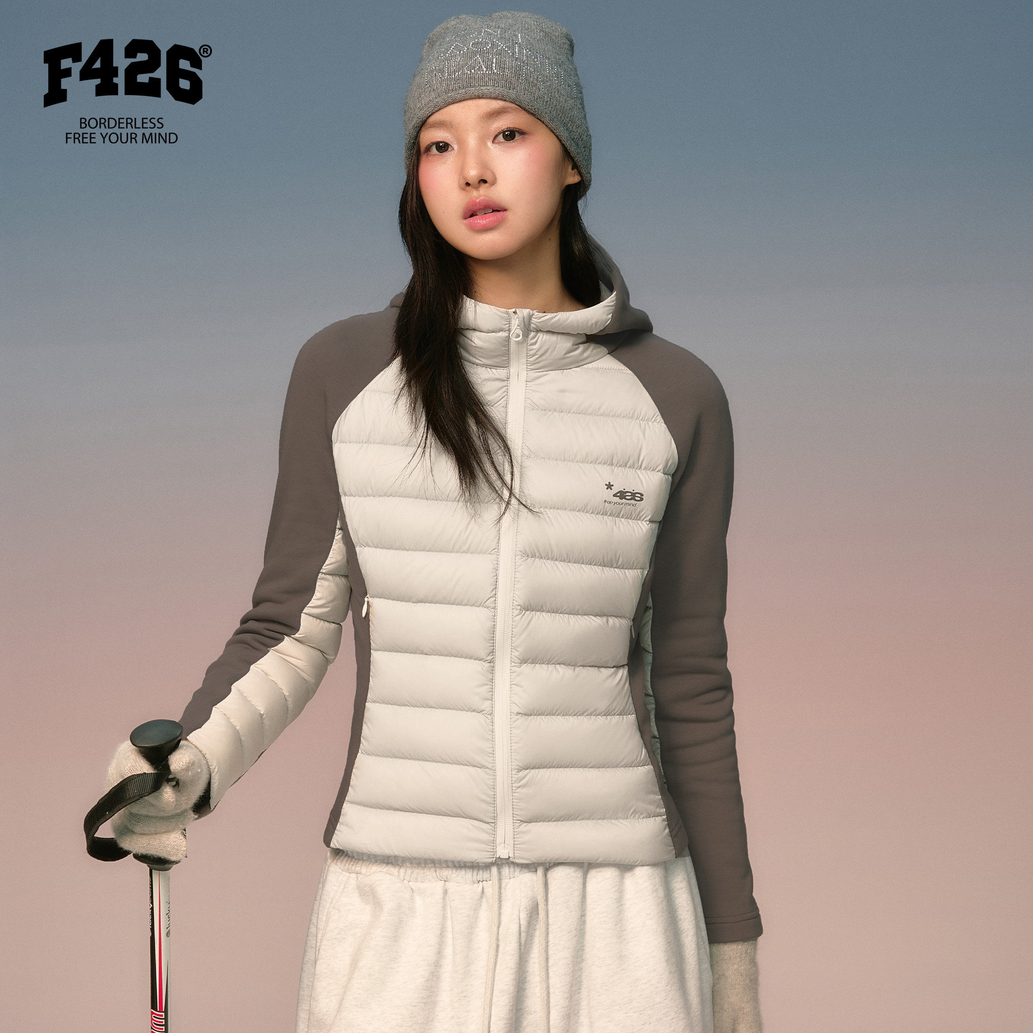 F42690白鸭绒排骨羽绒连帽外套 210.15元 - 线报酷