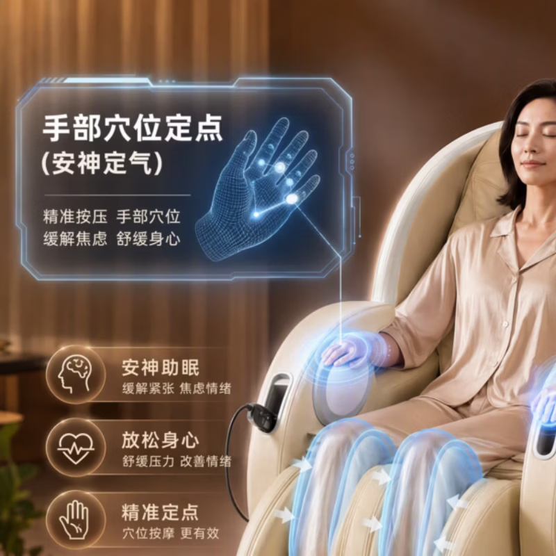 松下(Panasonic)按摩椅家用医疗认证2026全自动太空舱沙发椅全身智能按摩躺椅零重力生日送长辈男女朋友礼物MAB2 【百年松下 医疗科学手法】米色MAB2