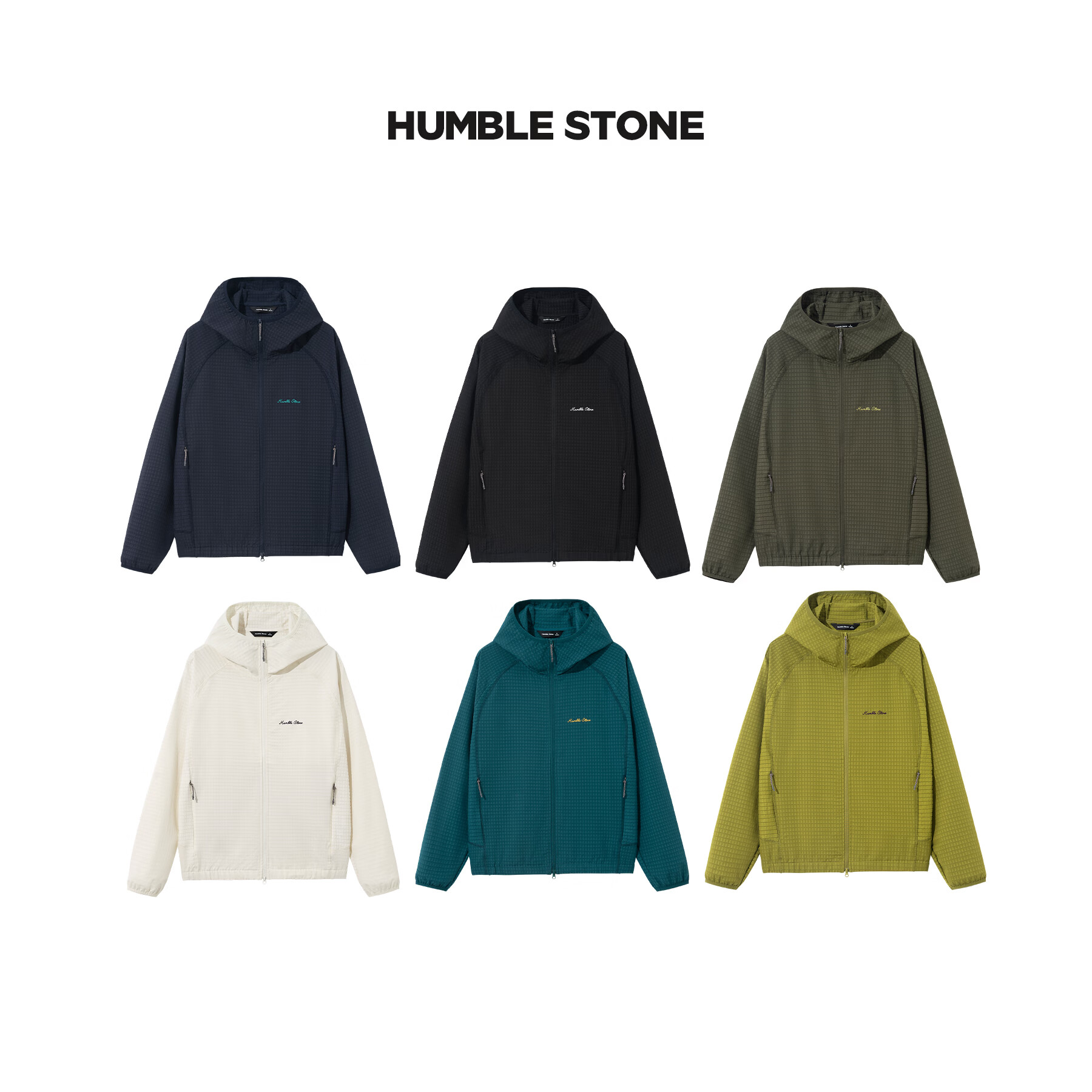 悍石HUMBLE STONE山野城市3.0方格暗纹质感肌理运动休闲外套 26057 藏青色 XS 建议80-90斤