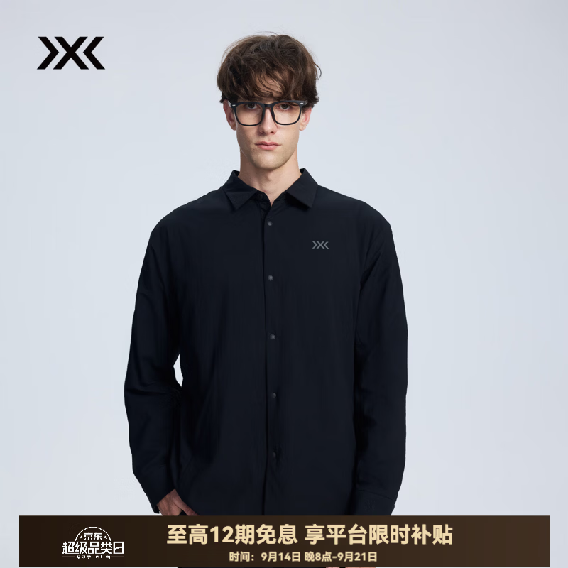 XBIONIC艾德Octa轻量保暖夹克男外套衬衣保暖防泼日常休闲上衣秋冬新品 暗夜黑 M