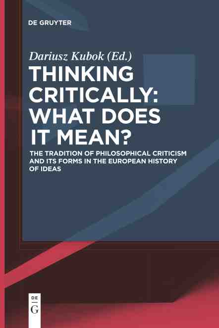 预售 按需印刷 thinking critically: what does it mean?