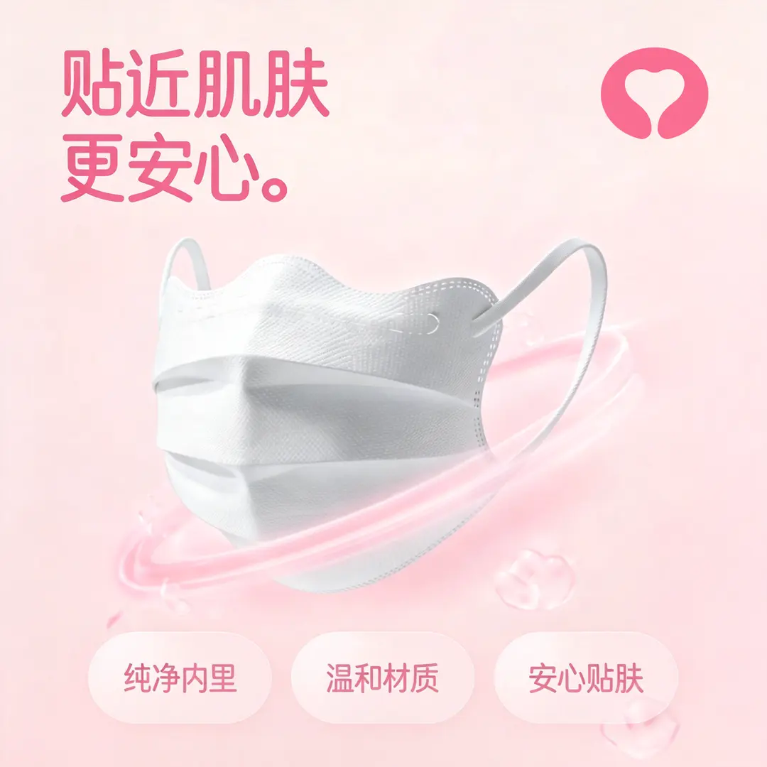 万宝绿孕妇可用蝶形活性炭口罩加大码女士高颜值一次性独立装祛异味口罩 【限时特惠】美颜活性碳口罩【粉30+驼30】防甲醛 M码17.7*9.6cm【75~120斤小脸推荐】
