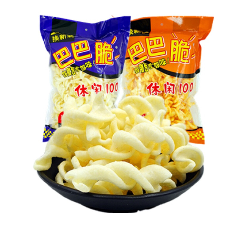 海象人巴巴脆休闲100 80g/袋膨化食品休闲零食顶大办公室小零食童年