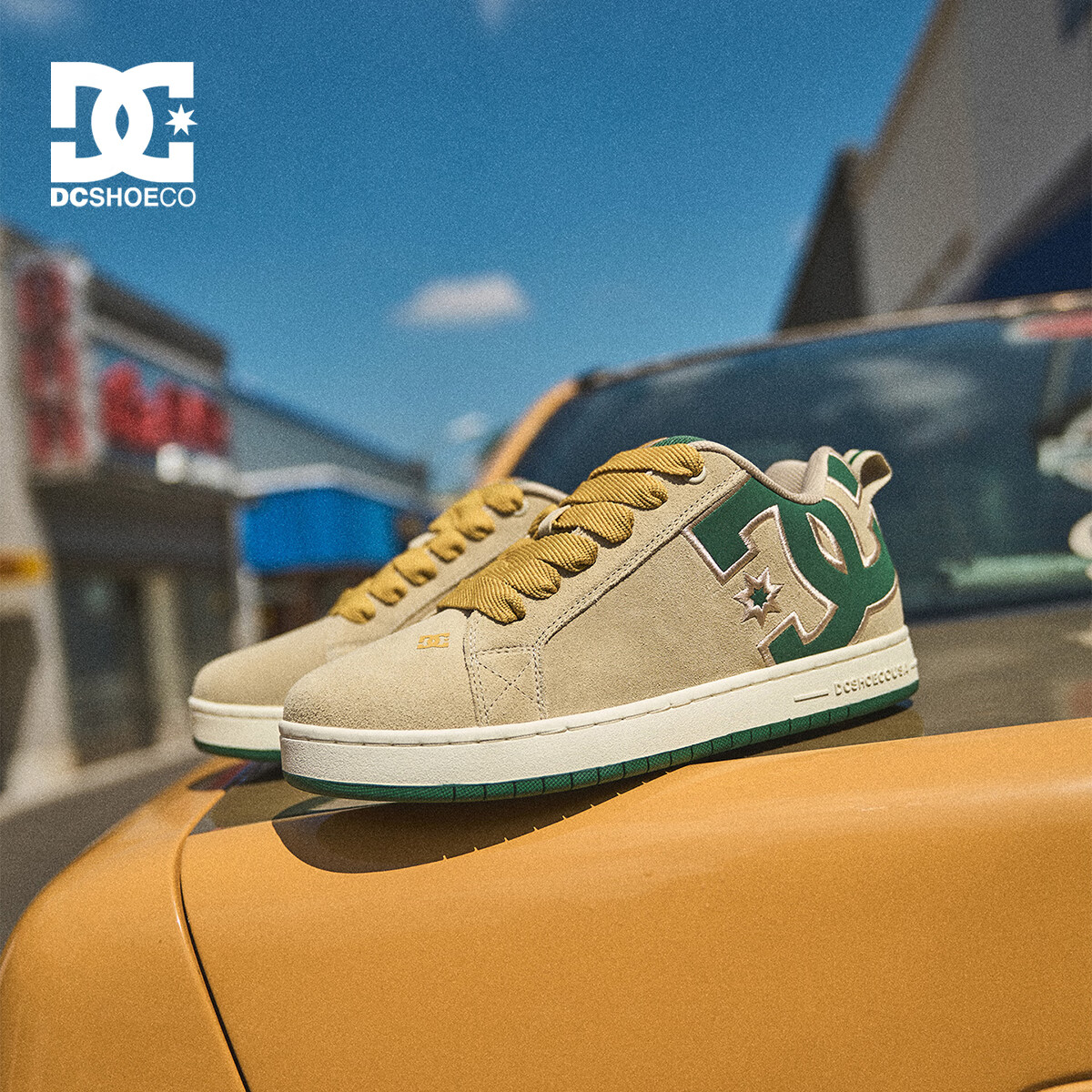 DCSHOES PRO GRAFFIK男士滑板鞋2026复古增高潮鞋舒适耐磨百搭休闲鞋174 苔原绿 36 码【标准尺码,正码正拍】
