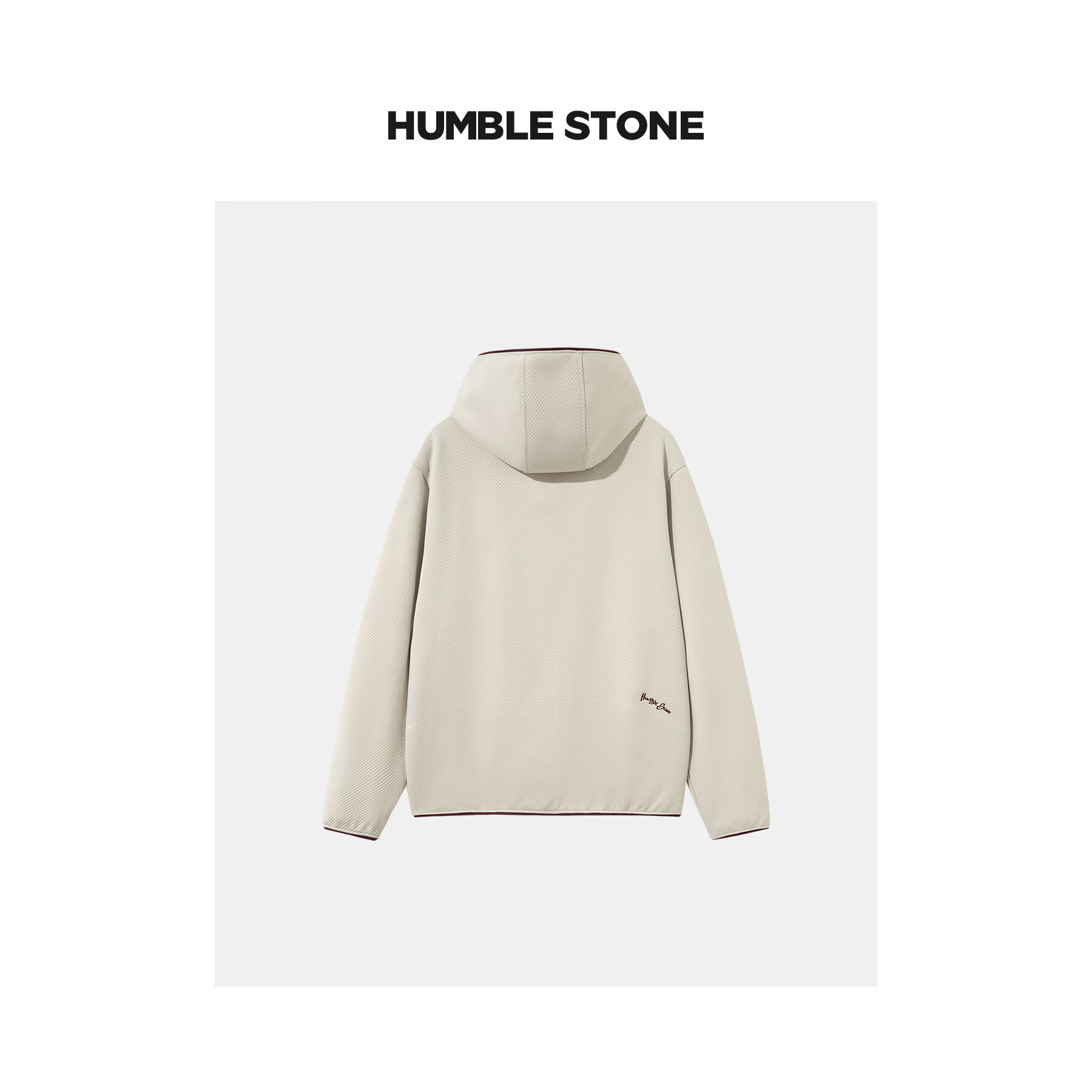 悍石HUMBLESTONE悍石【运动自由3.0】户外运动斜纹肌理连帽外套 26086 高芨灰 2XL建议160-180斤