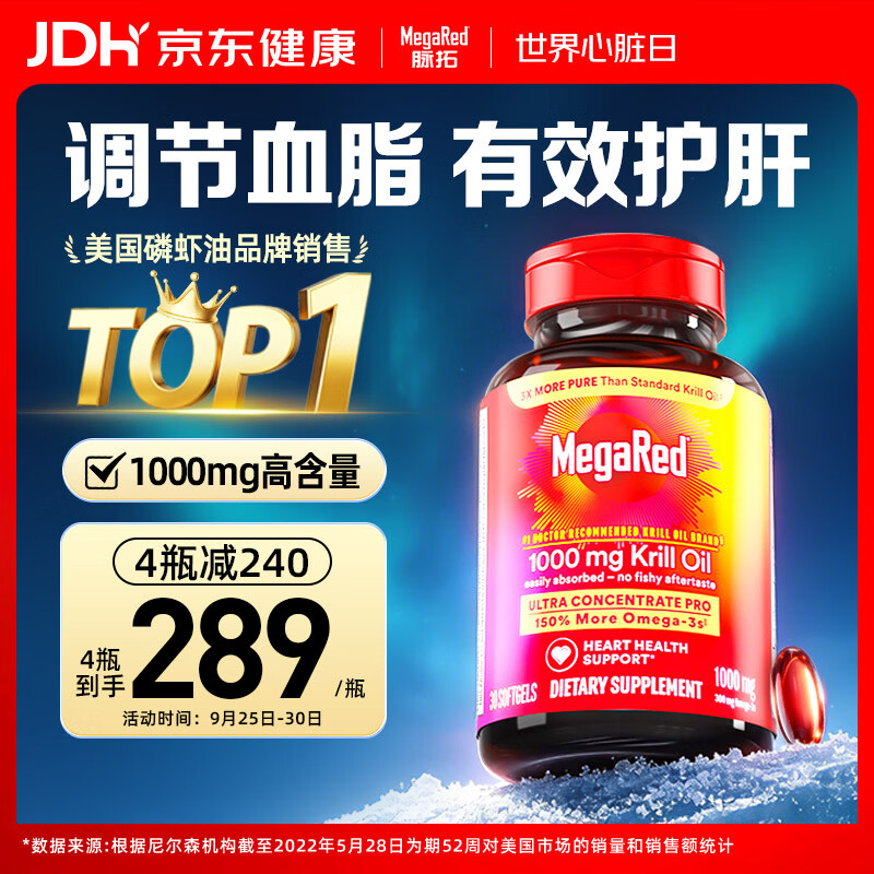 脉拓南极磷虾油高纯度深海鱼油30粒拍3件 736.97元 - 86线报