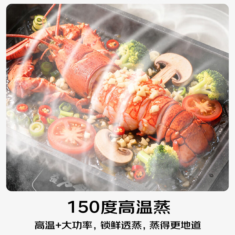 松下(Panasonic)天顶万食炉3.0微波炉微蒸烤炸一体机多功能智能平板式空气炸烤箱台嵌两用办公室家用NN-DS286SXPE 新品【28L|上烤下蒸|60道菜单】DS286