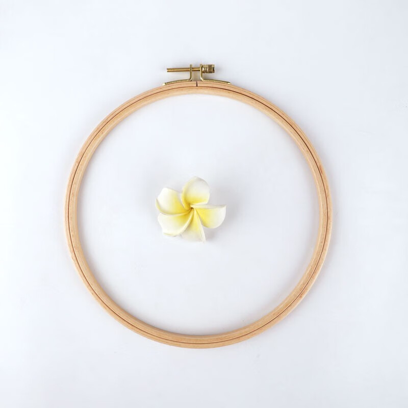 潘蘭德 手工秀diy繡崩刺繡繃子繡花棚兒童圓形實(shí)木繡花繃小繡棚繡圈框架 外直徑22cm