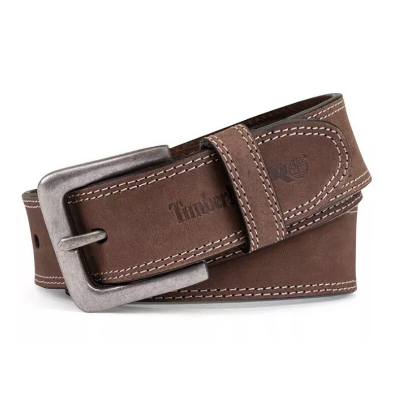 添柏岚（Timberland）男士腰带38mm宽度针扣皮带裤带耐用休闲简约时尚经典款53102501 Brown 40in