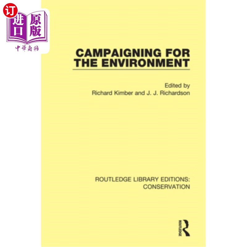 海外直订campaigning for the environment 环保运动