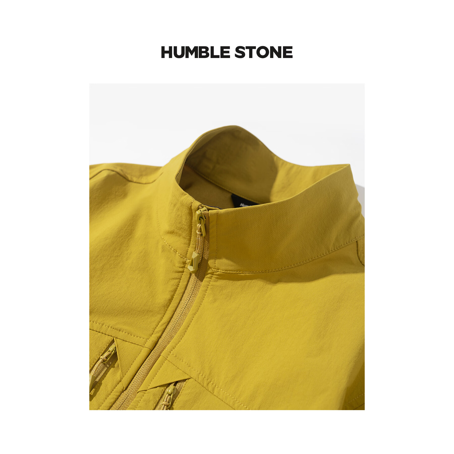 悍石HUMBLE STONE【悍石.战术】户外机能轻量透气软壳立领外套 26089 苍黄 M建议110-125斤
