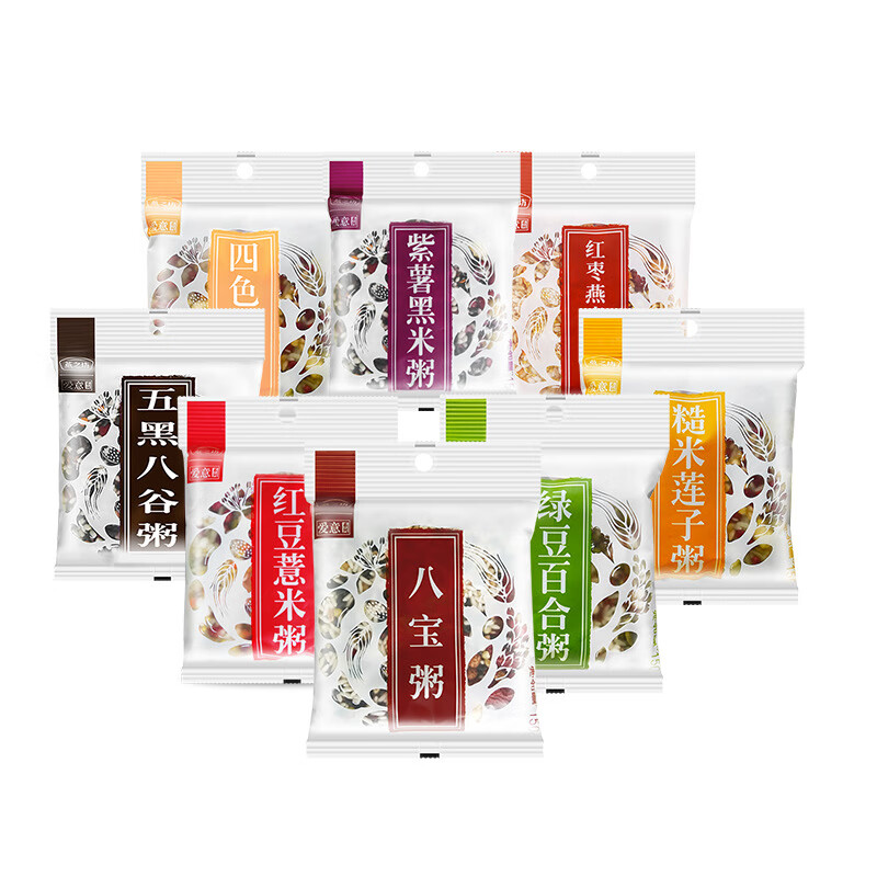 燕之坊八宝粥七日杂粮粥料独立包装养生粗粮早餐粥批发五谷杂粮粥 随机口味*8袋