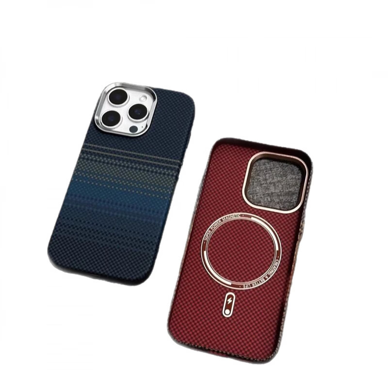 适用iPhone18promax日落手机壳苹果17金属镜框保护套 高山黑【凯夫拉纹磁吸】 iPhone12