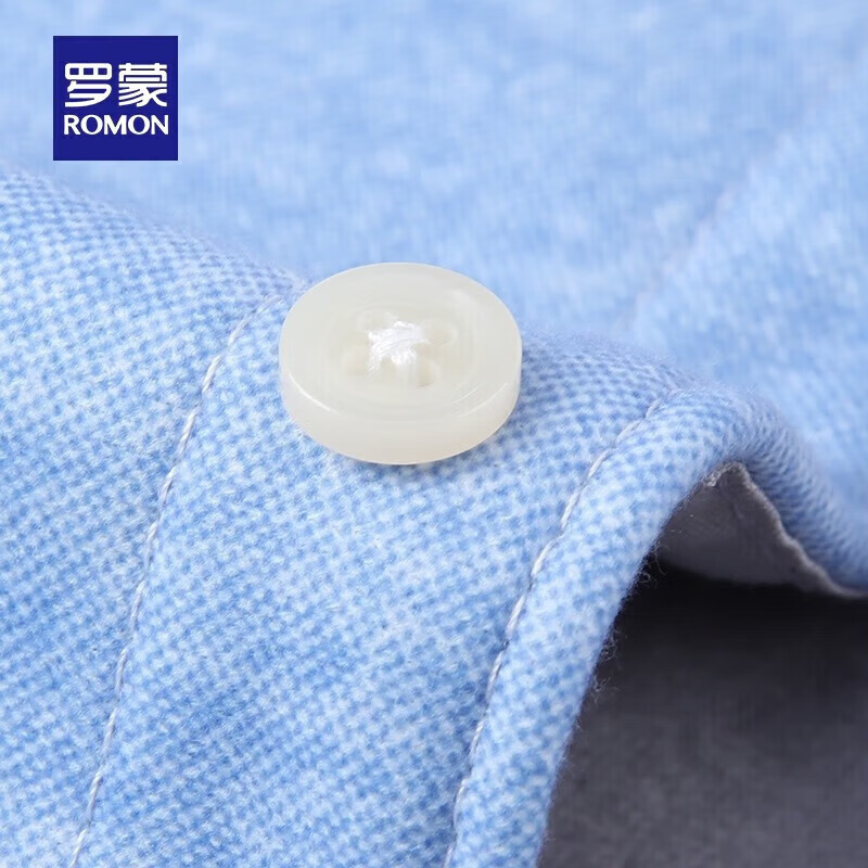 罗蒙（ROMON）加绒加厚保暖格子长袖衬衫男士秋冬中老年商务休闲免烫衬衣爸爸装 黑色条纹 L