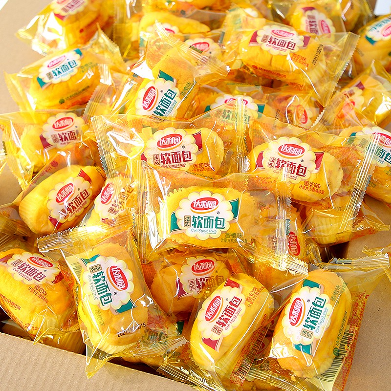 达利园 法式软面包箱装袋装早餐面包软面包休闲食品零食点心散装 随机