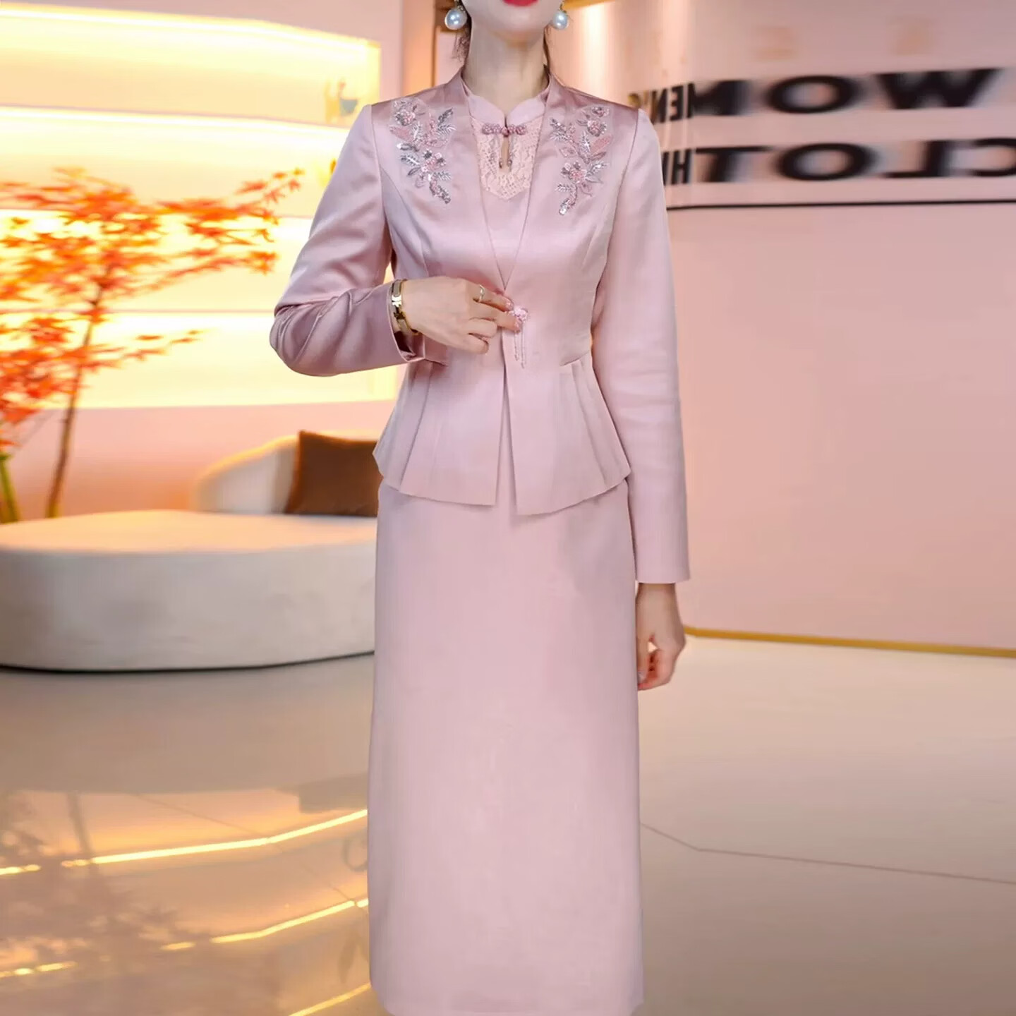 香影纯新中式喜婆婆婚宴装2026新款春秋高贵年轻奢高级感妈妈礼服两件套 图片色 2XL (建议121-130斤)