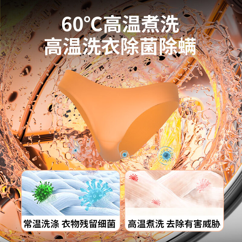 瑞岸（RPIRANHA）2026新款上市双仓壁挂内衣裤洗衣机全自动无刷电机静音母婴级独立洗护防串染高温除菌清洗懒人神器 【奶白色】全自动壁挂双桶丨洗脱烘一体丨双仓分区