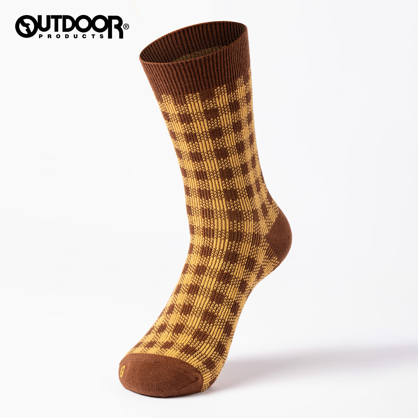OUTDOOR PRODUCTS【赠品】焦糖棋盘袜 如有退货 赠品需一并退回 摩卡色 均码