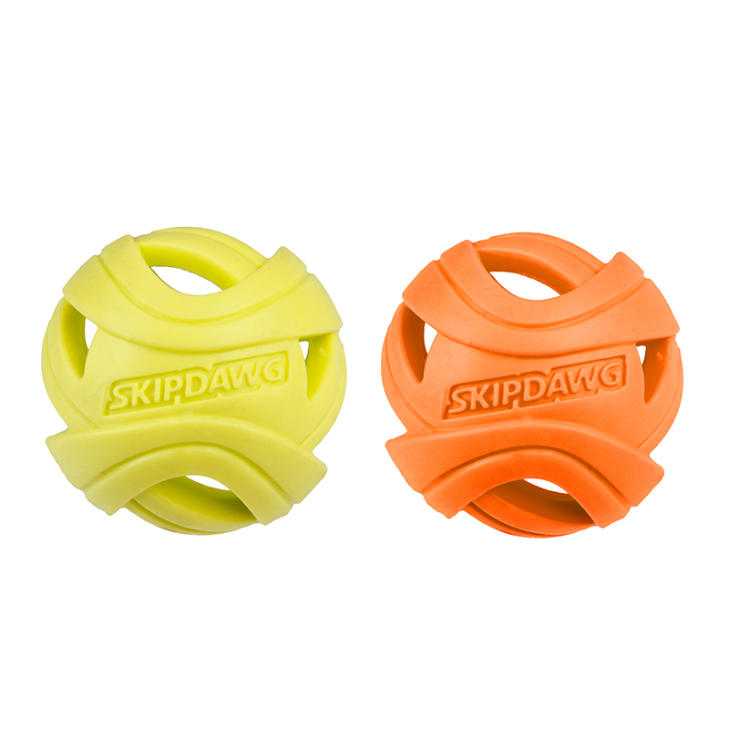 SKIPDAWG炫风球（2只组合装）狗狗玩具耐咬宠物玩具狗狗玩具球磨牙玩具可浮水 炫风球（2只组合装）