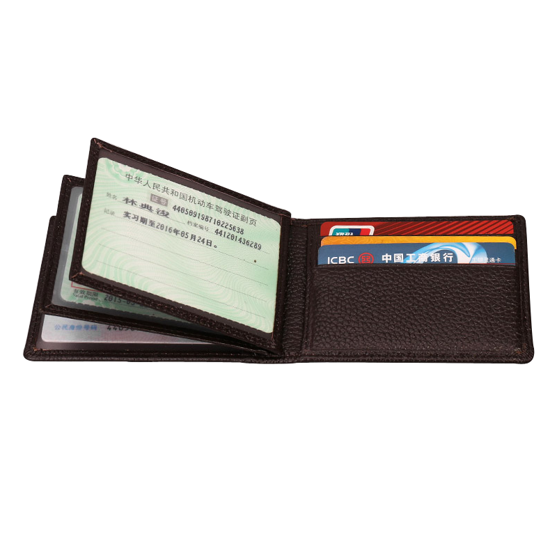 QIGER驾驶证皮套行驶证套男士薄款证件卡包女卡套驾照夹本小卡片包 黑色-驾驶证款
