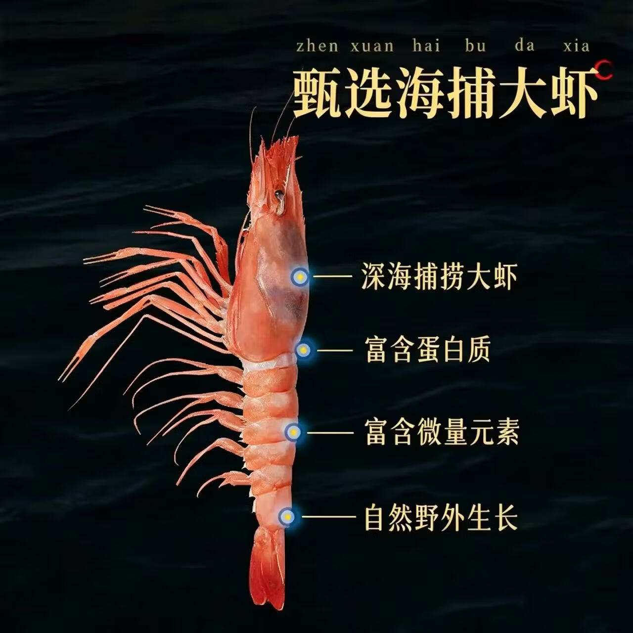 特大东海红魔虾深海大虾胭脂虾凉拌生腌刺身香煎商用鲜活冷冻顺丰 【特大号1盒装】到手5-6只 260g(净重) 约18cm虾脑充足