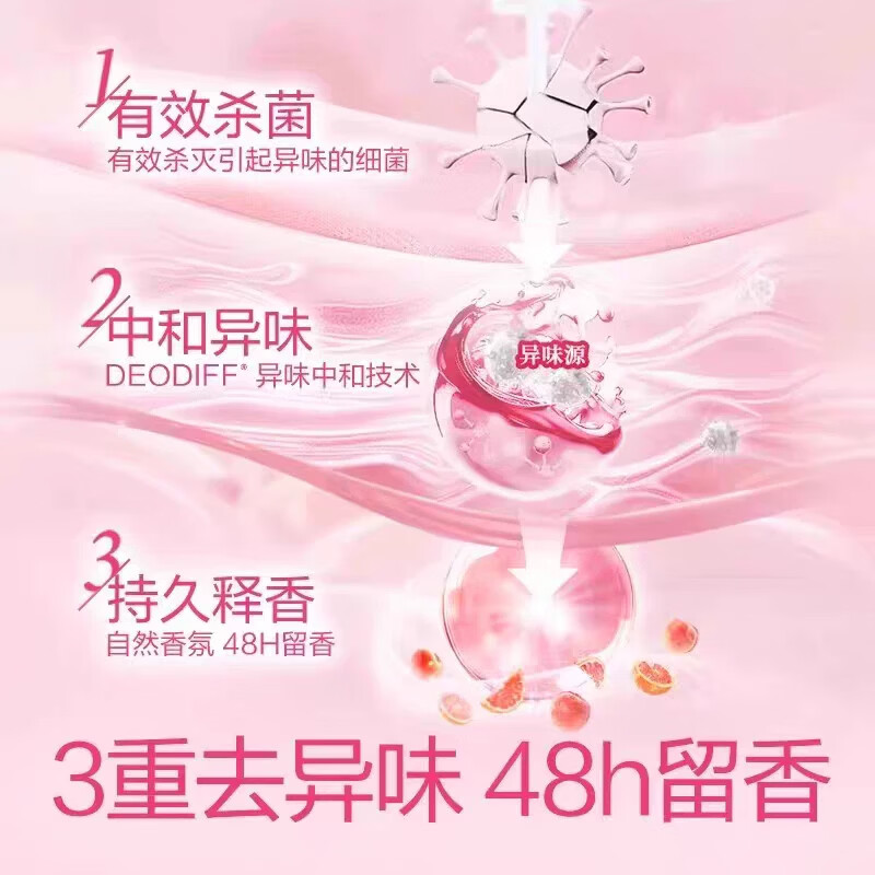 开奇500g大容量衣物消毒液洗衣专用强效清洁衣物抑菌杀菌液持久留香 【超值囤货】衣物香氛消毒液*5