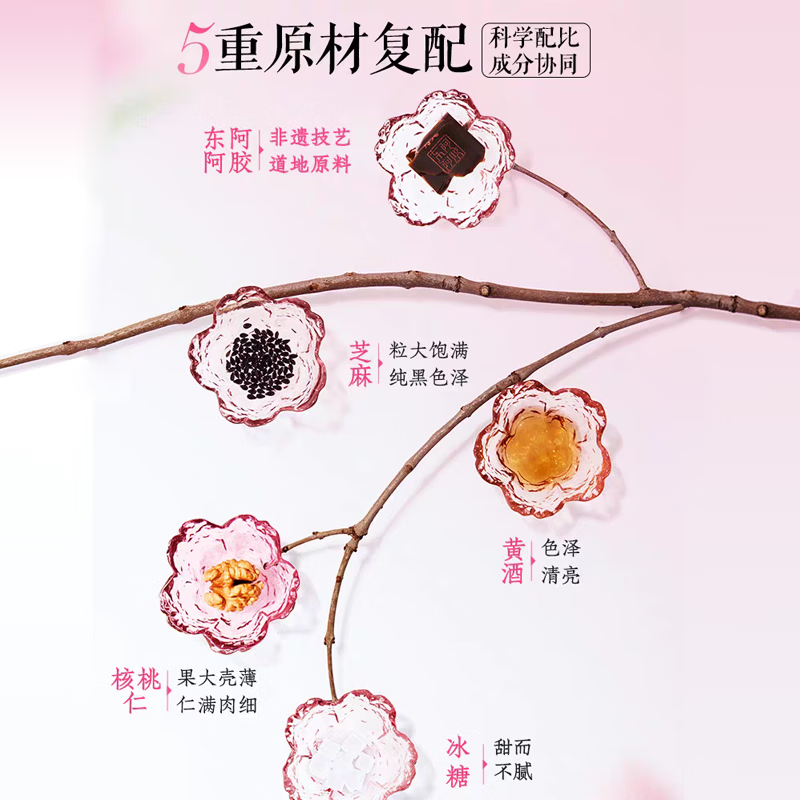 东阿阿胶 桃花姬阿胶糕 送礼礼盒 玫瑰味 即食阿胶块 中秋节实用礼物 【中秋芭比联盟礼盒】 320g*1盒 中秋漂亮礼
