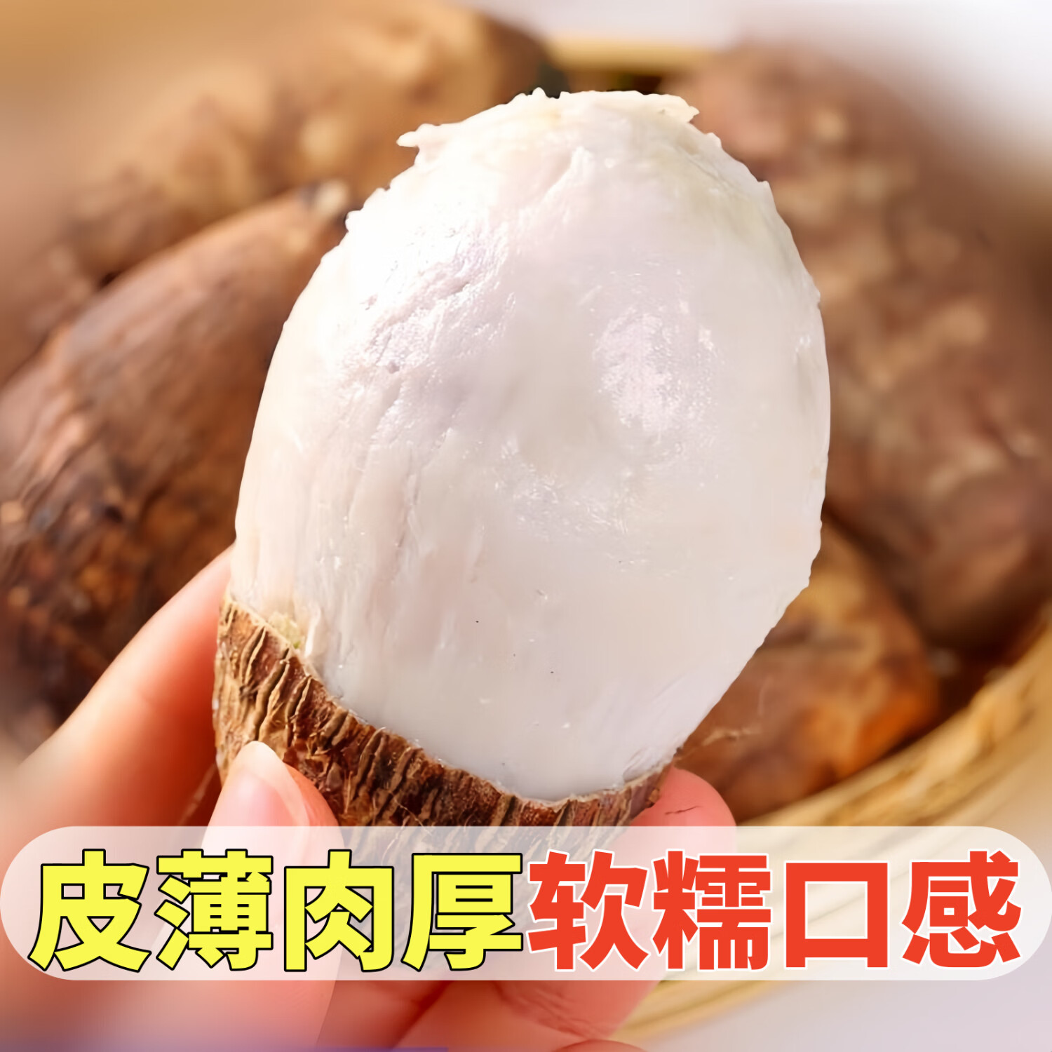 黄六爷正宗山东牛奶小芋头新鲜软糯产地直发农家自种孕妇宝宝辅食代餐 实惠中果 30g+ 5斤(美味乐享)