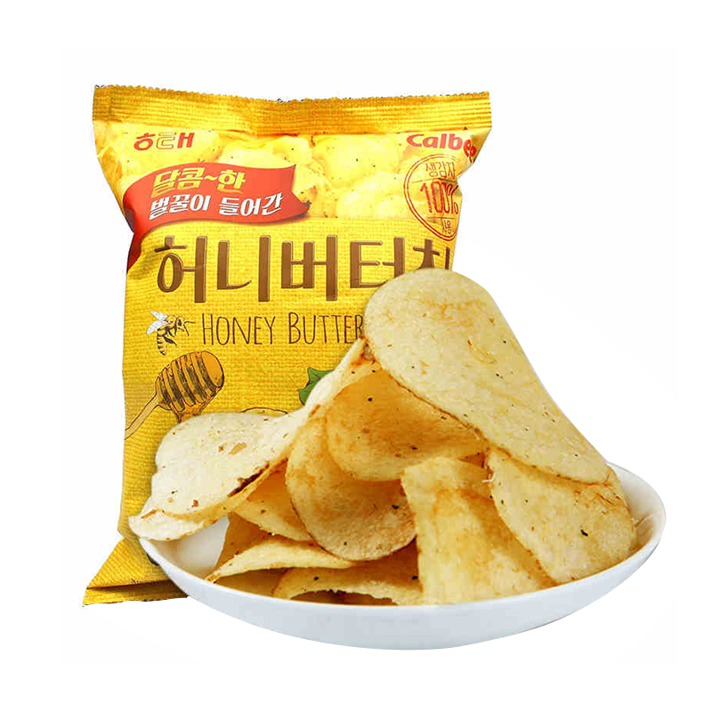 卡乐比（Calbee）膨化零食 韩国进口海太蜂蜜黄油薯片60g