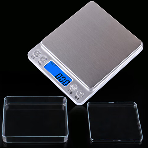 厨房秤电子秤精准0.01g家用烘焙药材称珠宝称0.1迷你克称食物称重 3000g0.1g中文