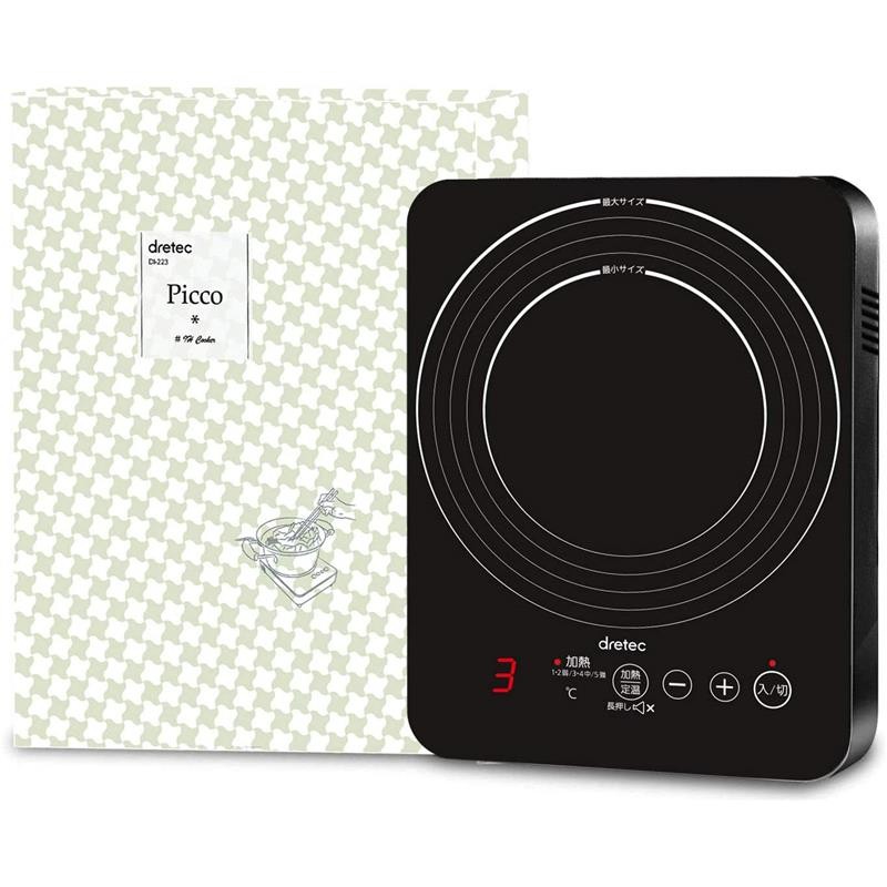 dretec 【jd物流 日本直邮】dretec多利科 ih电磁炉 哑光涂层 台式 ih
