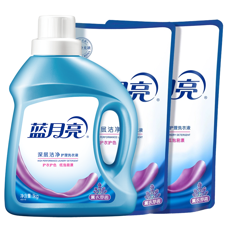 bluemoon/������ ���ྻ 2kg���װϴ��Һ ǿЧȥ�� 1kgƿ+500g*2�� 26.52Ԫ