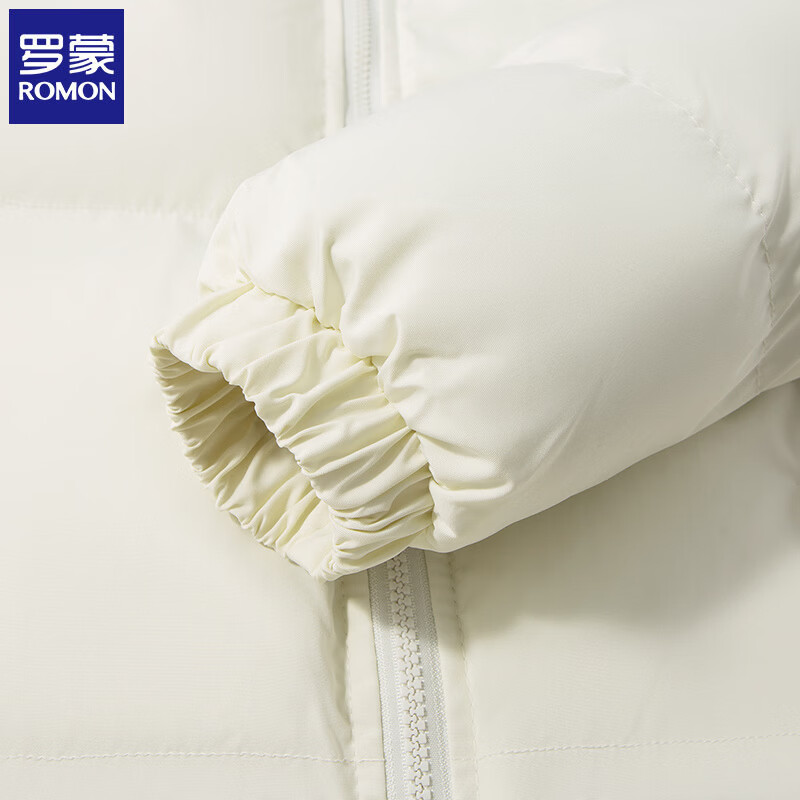 罗蒙(ROMON)纯色棉服男短款2026冬季新款保暖面包服棉衣外套休闲男装上衣服 蓝色 2XL