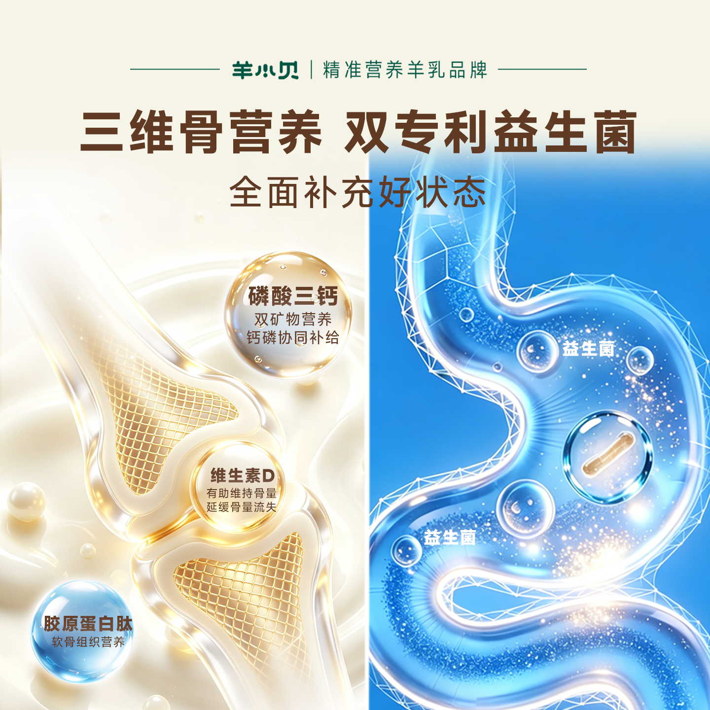 羊小贝免疫球蛋白羊奶粉中老年特殊膳食高钙高蛋白全家成人营养品奶粉 【早餐营养】免疫羊乳粉 16条*2盒 (含礼袋)