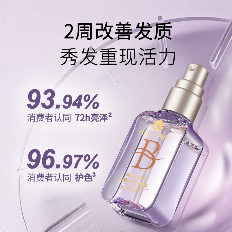 蜂花王俊凯推荐臻萃精油香氛洗发露控油蓬松臻萃闪耀护发精油改善毛糙 蜂花臻萃精油洗护组合装