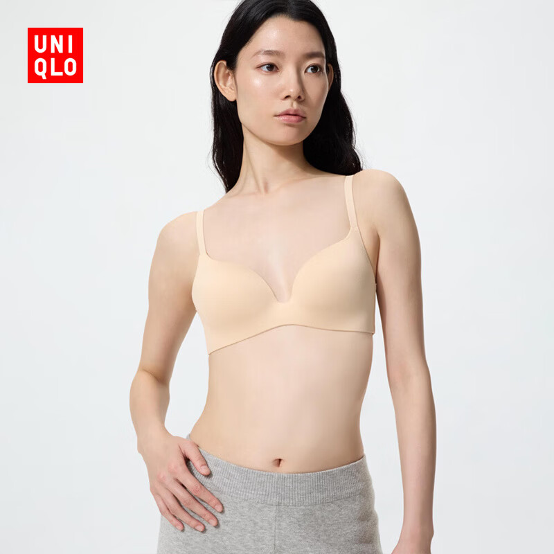 优衣库无钢圈文胸/3D女装482659 487013 487013/31米色 75A 适用A75 B75 A80 B80