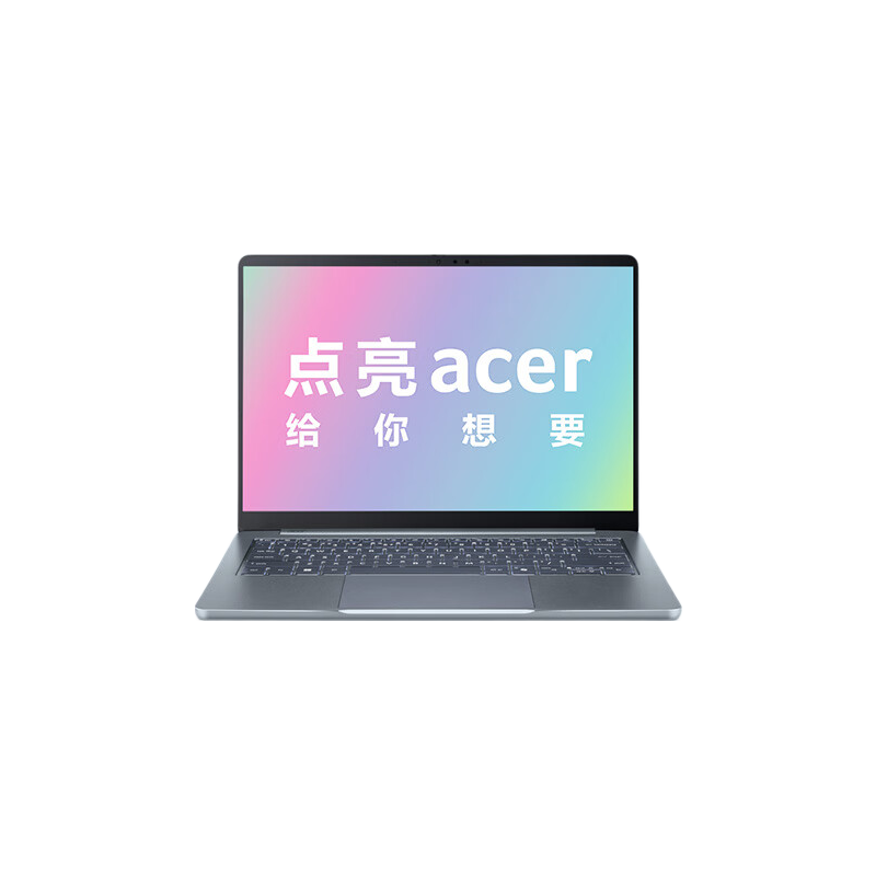 宏碁（acer）非凡Go Air 14英寸笔记本 全金属超轻薄 3代酷睿AI智慧 学生商务办公  Core5-320 12G 512G 蓝色