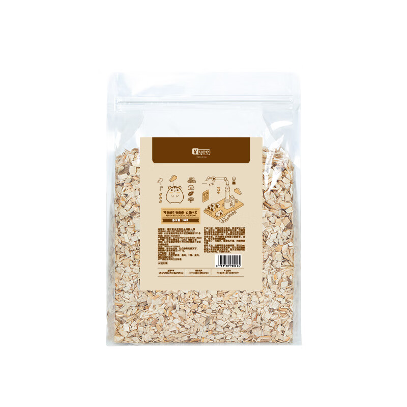 yee仓鼠木屑垫料白杨木片蛇守宫龙猫兔刺猬夏天降温无尘除臭木屑 白杨
