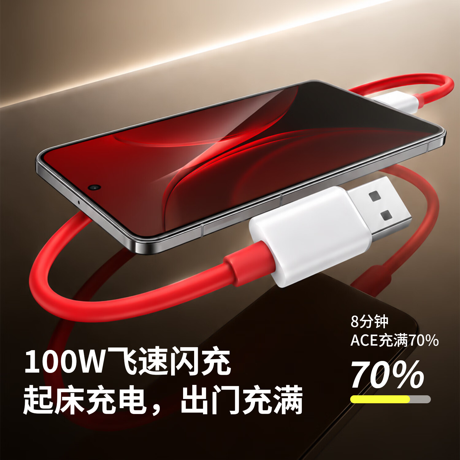 尼彩闪充100w超级闪充线Type-c快充数据线智能控温闪充不伤机 【6A闪充数据线双Type-C接口】 1.5m 2条 1年质保-加粗铜芯-智能控温不伤机