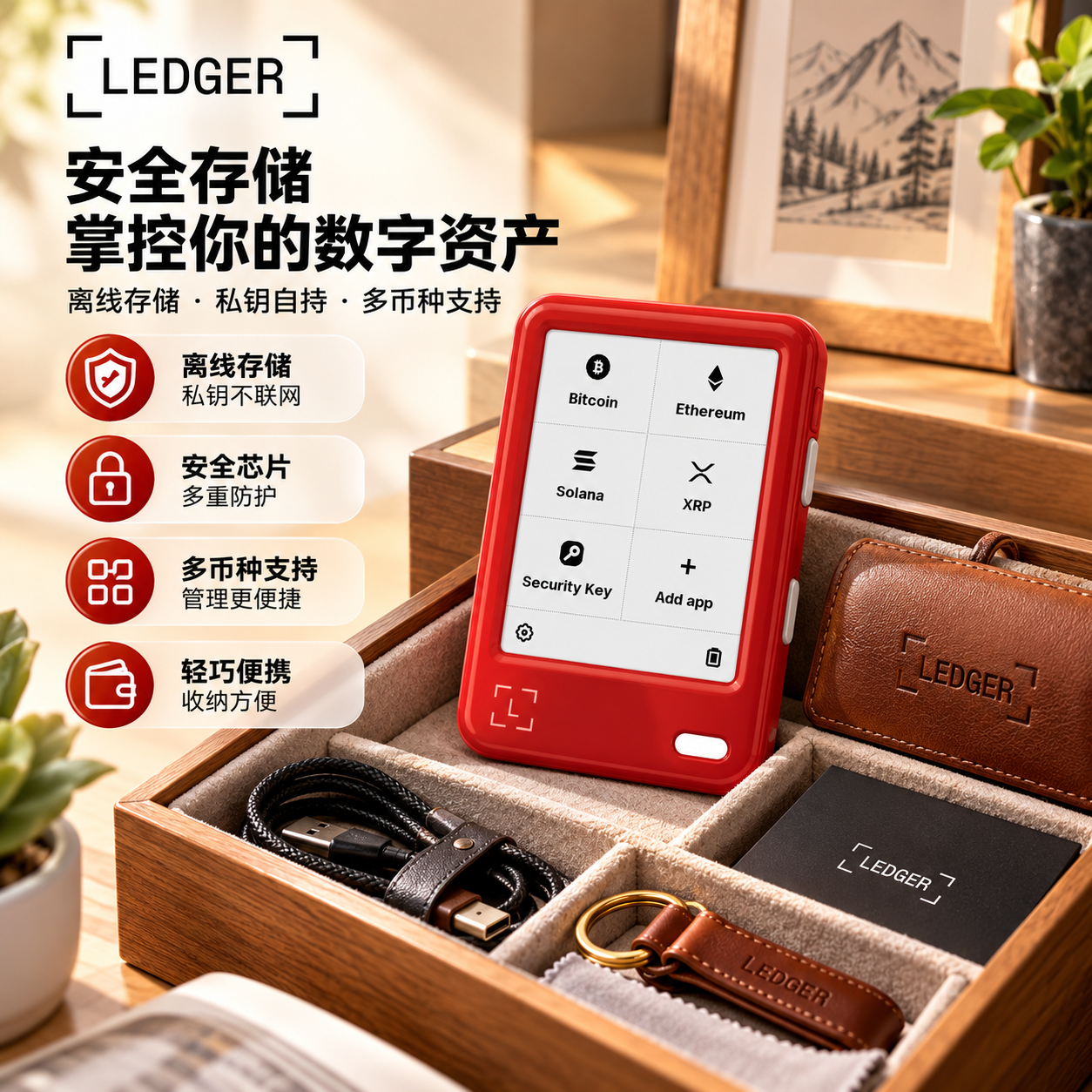 Ledge Gen5 数字冷存储加密设备 桌面收纳盒 全新未拆封 顺丰包邮