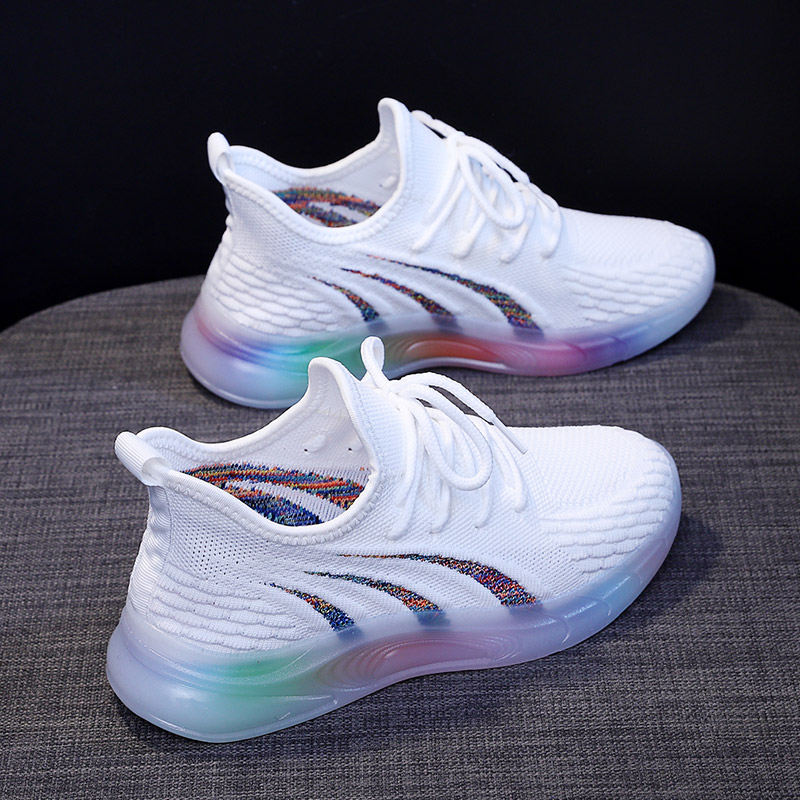 la chapelle homme 拉夏贝尔旗下八爪椰子鞋飞织休闲女鞋 白色 37