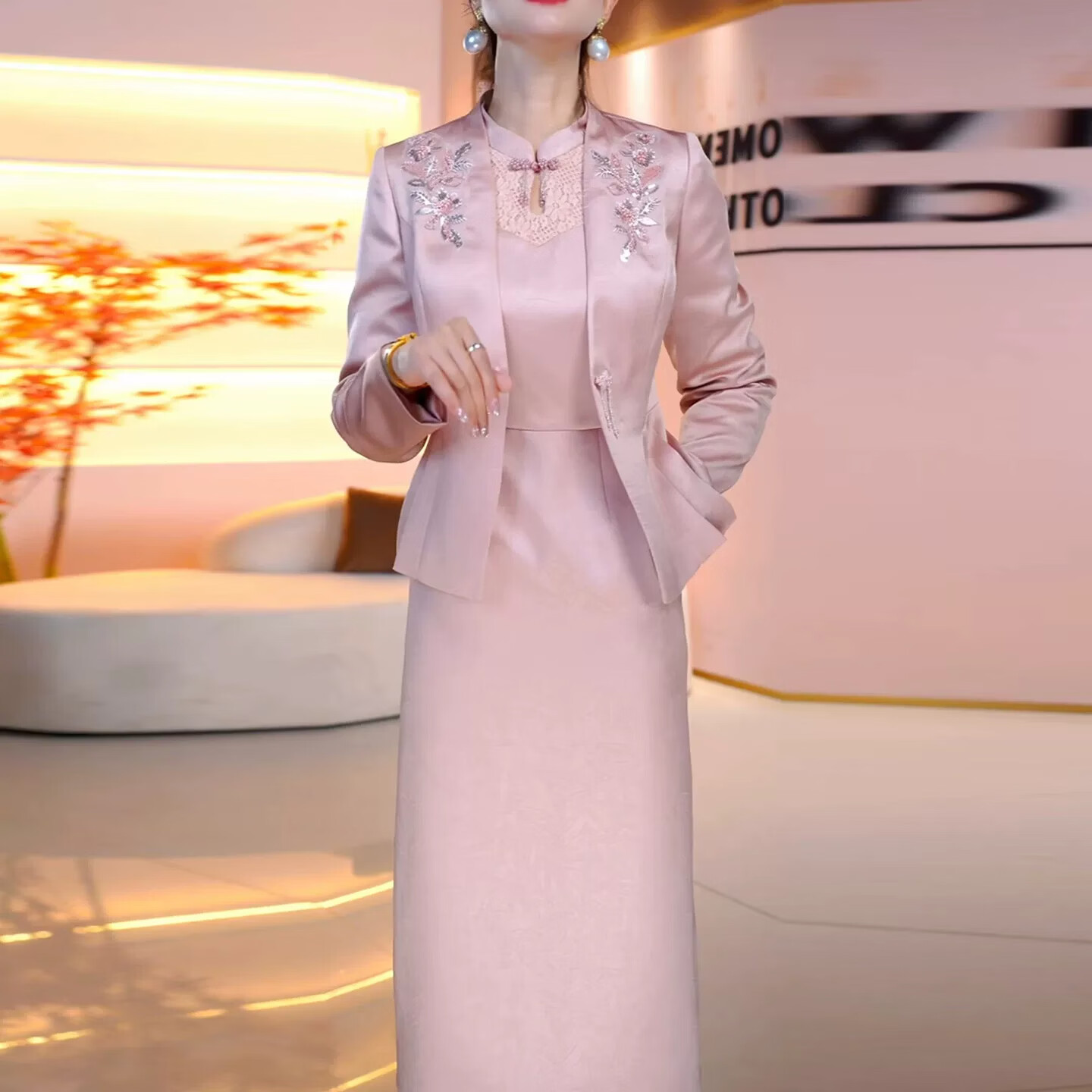 香影纯新中式喜婆婆婚宴装2026新款春秋高贵年轻奢高级感妈妈礼服两件套 图片色 2XL (建议121-130斤)