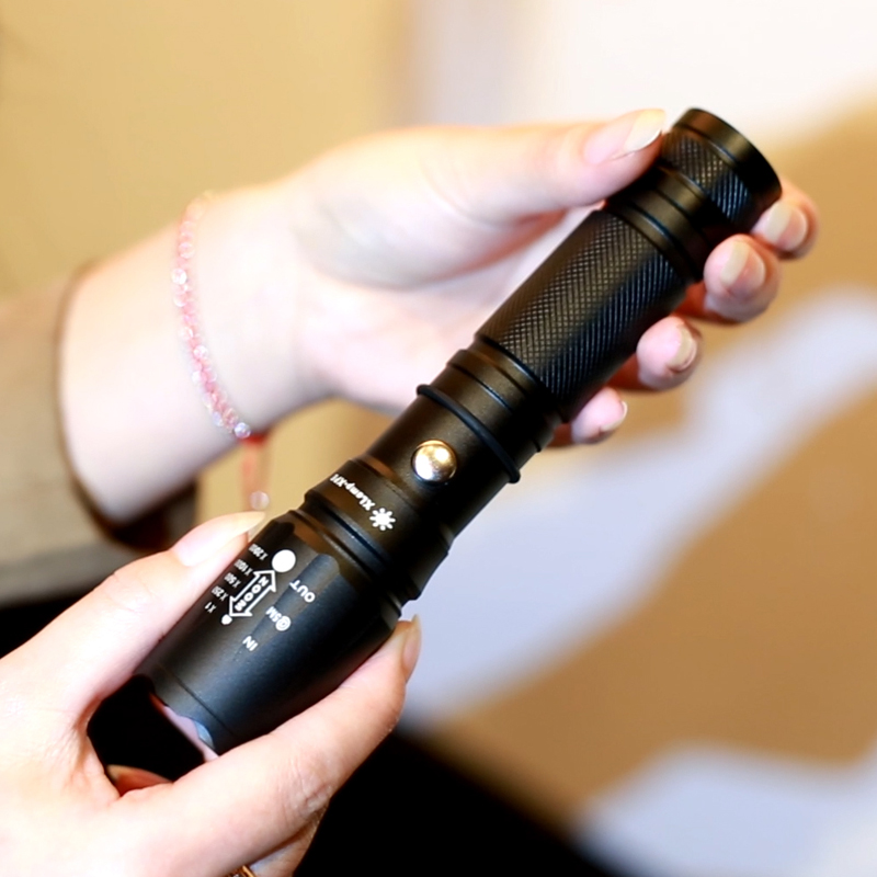 神鱼/shenyu 强光远射手电筒可充电 led户外家用usb直充迷你便捷防水