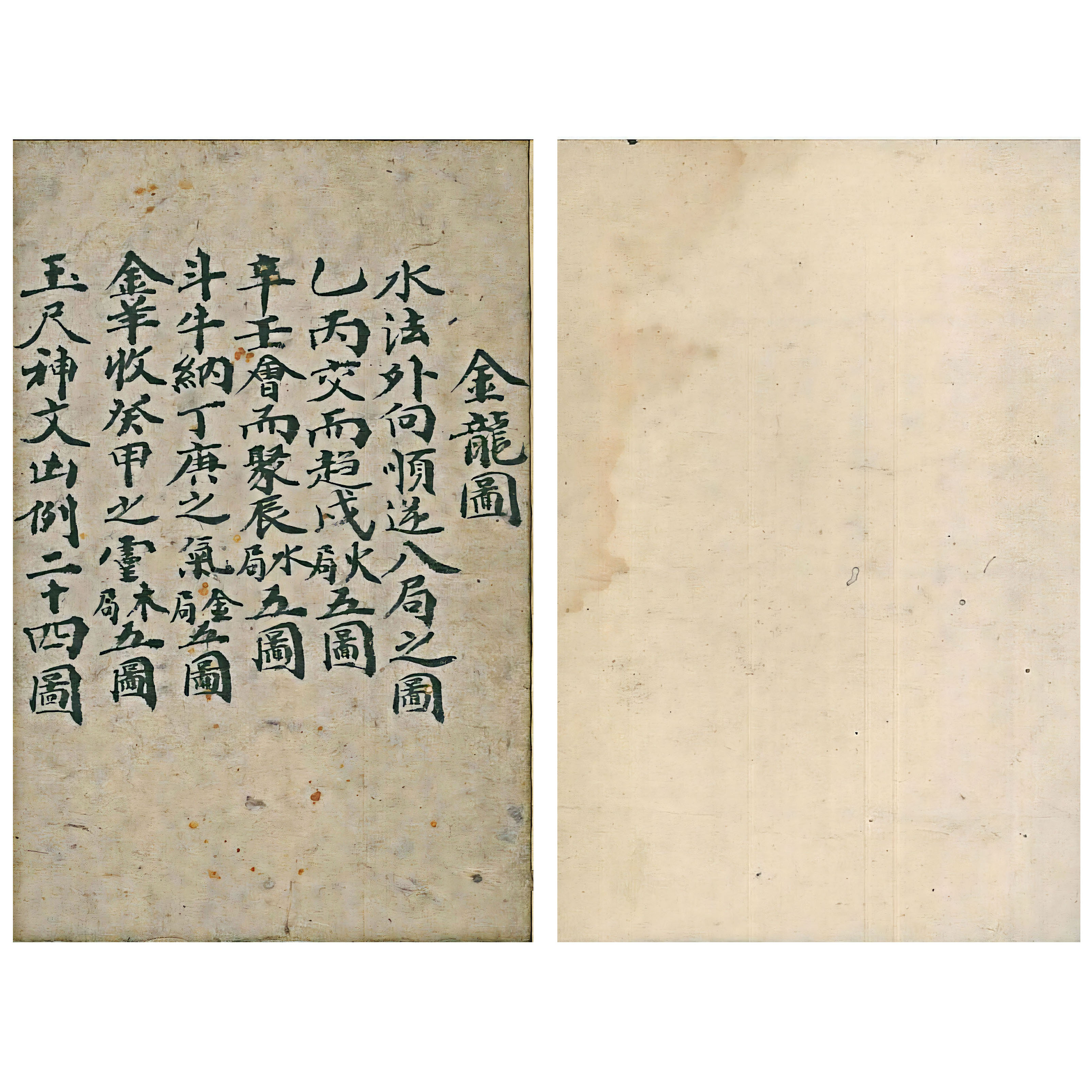彩印《金龙图》手工线装筒子页书法古籍收藏精品 彩色复刻